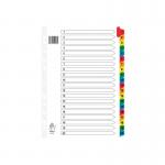 Assorted A4 1-20 Mylar Index WX01521 WX01521