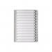 A4 White 1-12 Mylar Index Mylar Reinforced TabsHoles WX01529 WX01529