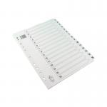 A4 White 1-15 Mylar Index Mylar Reinforced TabsHoles WX01530 WX01530