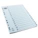 A4 White A-Z Mylar Index (Multi-punched and Mylar-reinforced tabs and holes) WX01532