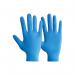 Powder Free Latex Free Nitrile Gloves Blue Small Pack of 100 WX07355 WX07355