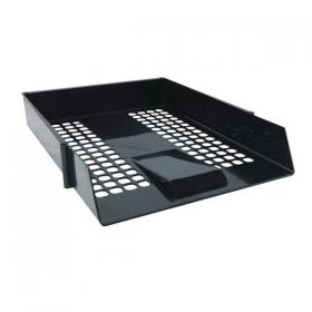 Black Plastic Letter Tray (Pack of 12) WX10050 WX10050