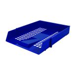 Contract Letter Tray Plastic Construction Mesh Design 275x61x350mm Blue WX10052A WX10052A
