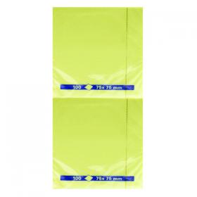Yellow Repositionable Quick Notes Pad 75x75mm (Pack of 12) WX10502 WX10502