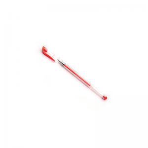 Red Gel Pens Transparent Barrel Medium Tip Pack of 10 WX21718 WX21718