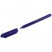 The photograph shows ten unbranded fineliners in blue, each with a 0.4mm tip. The pens are neatly arranged in a pack and appear to be high-quality and professional. The design is simple yet eye-catching, allowing for easy identification of the product.