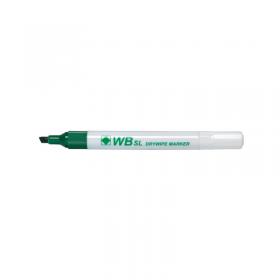 Green Chisel Tip Whiteboard Marker (Pack of 10) WX26009 WX26009