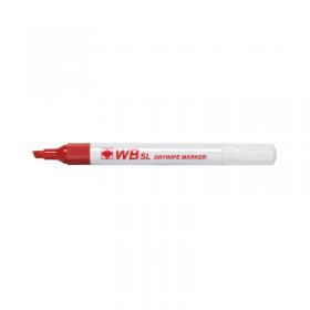 Red Whiteboard Markers Chisel Tip (Pack of 10) WX26037 WX26037