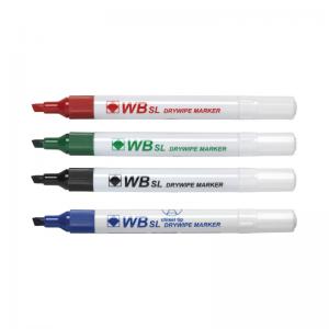 Assorted Whiteboard Markers Chisel Tip Pack of 4 WX26038 WX26038