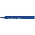 Blue Permanent Bullet Tip Marker (Pack of 10) WX26046 WX26046