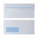 Envelope DL Window 90gsm White Self Seal (Pack of 1000) WX3481 WX3481