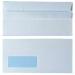 Envelope DL Window 90gsm White Self Seal (Pack of 1000) WX3481