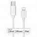 MediaRange Apple Lightning to USB Type-C Charge + Sync Cable 1m White WX87397