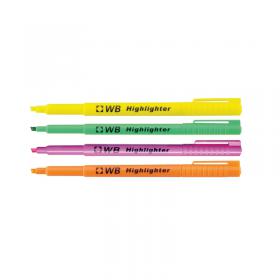 Highlighter Pens Assorted (Pack of 4) WX93206 WX93206