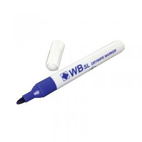 Blue Whiteboard Marker Pens Bullet Tip (Pack of 10) WB15 804001 WX98002