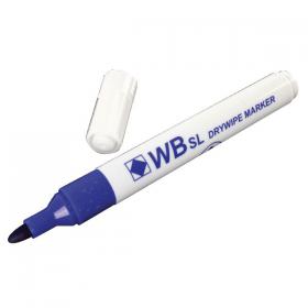 Blue Whiteboard Marker Pens Bullet Tip (Pack of 10) WB15 804001 WX98002