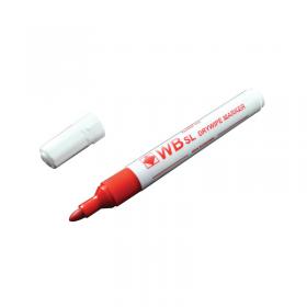 Red Whiteboard Marker Pens Bullet Tip (Pack of 10) WB15 804025 WX98003