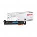 The image shows a compact Xerox Everyday Replacement Toner cartridge in cyan color, compatible with Oki printers. The label reads Everyday Toner and Xerox Ink Cartridges. It is a reliable and cost-effective option for everyday printing needs.