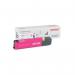 The photograph captures a vibrant magenta Xerox Everyday Replacement Toner Cartridge for HP printers. The cartridge is from the Xerox Ink Cartridges collection and bears the name Everyday Toner.