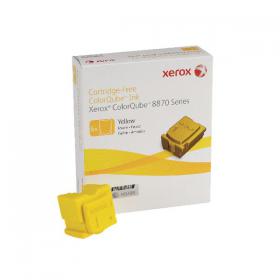 Xerox ColorQube 8870 Yellow Ink Stick 17K (Pack of 6) 108R00956 XR76146