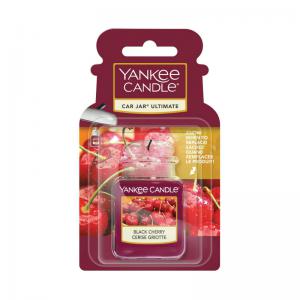 Yankee Candle Car Jar Ultimate Scented Air Freshener Black Cherry Red