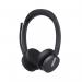 Yealink BH70 Wireless Binaural On-ear Headset MS Teams USB-A via Bluetooth Adapter Black 1208663 YEA31819