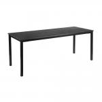 EKO 4 Leg Dining Table -  Black - Rectangular - 180cm x 69cm