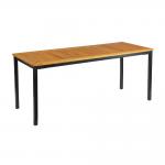 ICE 4 Leg Dining Table - Black - 180cm x 70cm