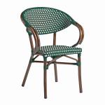 Zap PANDA Arm Chair - Green and White ZA.1063C