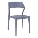 Zap SNOW Side Chair - Dark Grey ZA.1102C