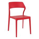 Zap SNOW Side Chair - Red ZA.1103C