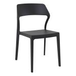 Zap SNOW Side Chair - Black ZA.1104C
