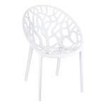 Zap CRYSTAL Arm Chair - Glossy White ZA.1158C