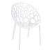 CRYSTAL Arm Chair - Glossy White