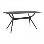 Zap AIR Dining Table - 140 Rect - Black ZA.1205CT