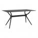 AIR Dining Table - 140 Rect - Black