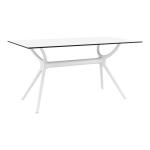 Zap AIR Dining Table - 140 Rect - White ZA.1206CT