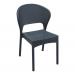 DAYTONA Rattan Side Chair - Dark Grey
