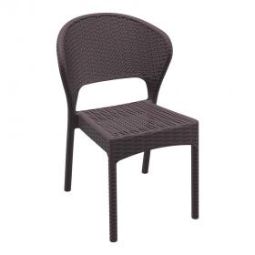 Zap DAYTONA Rattan Side Chair - Brown ZA.1213C