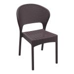 Zap DAYTONA Rattan Side Chair - Brown ZA.1213C-1