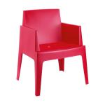 Zap BOX Arm Chair - Red ZA.1266C