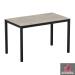 EXTREMA Cement Textured 4 Leg Dining Table - Rectangular