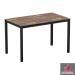 EXTREMA Planked Vintage Wood 4 Leg Dining Table - Rectangular