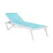 PACIFIC Sun Lounger - White/Turquoise