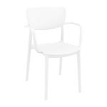 Zap LISA Arm Chair - White ZA.15116C