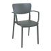 LISA Arm Chair - Dark Grey