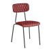 KARA Side Chair – Diamond Stitched - Vintage Red