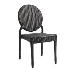 Zap BLAKE Stacking Side Chair - Black Weave ZA.15129C