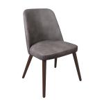 Zap AZTEC Side Chair - Faux Leather - Steel Grey Vintage Elegance ZA.1513120C