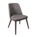 AZTEC Side Chair - Faux Leather - Steel Grey Vintage Elegance
